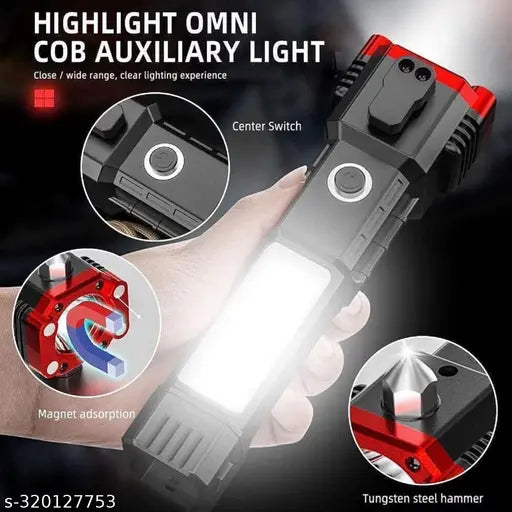 Multifunction 2-in-1 Emergency Flashlight & Charging Bank Waterproof High Power Led – Rl-2210